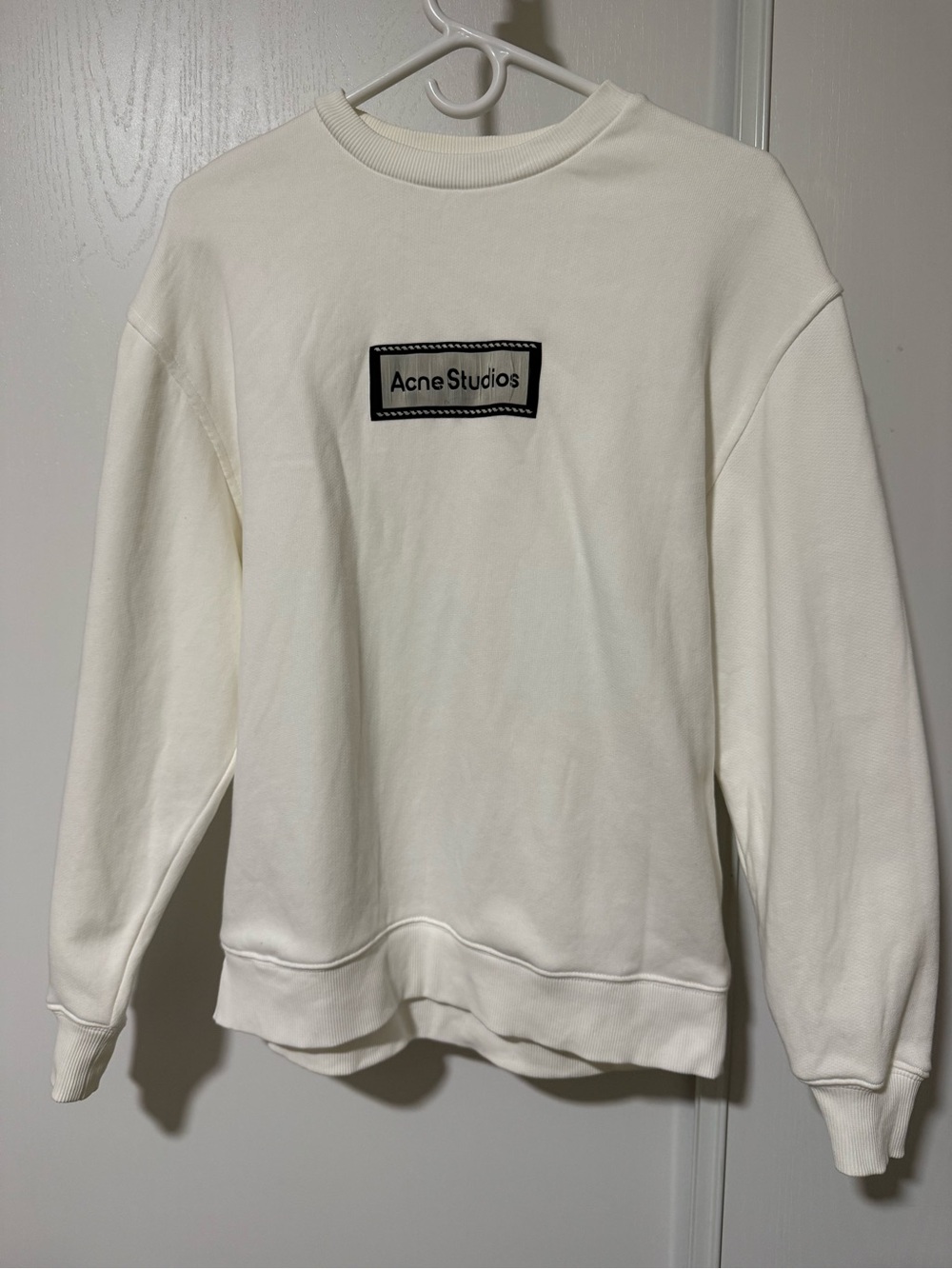 Acne Studios Off-White Crewneck Sweatshirt Oversize